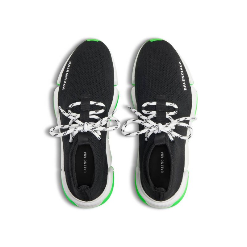Mens Speed 2.0 Lace-up Recycled Knit Sneaker  in Black - Image 7