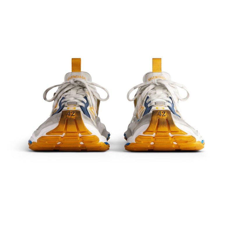 Mens Cargo Sneaker  in White/grey/orange/blue - Image 4