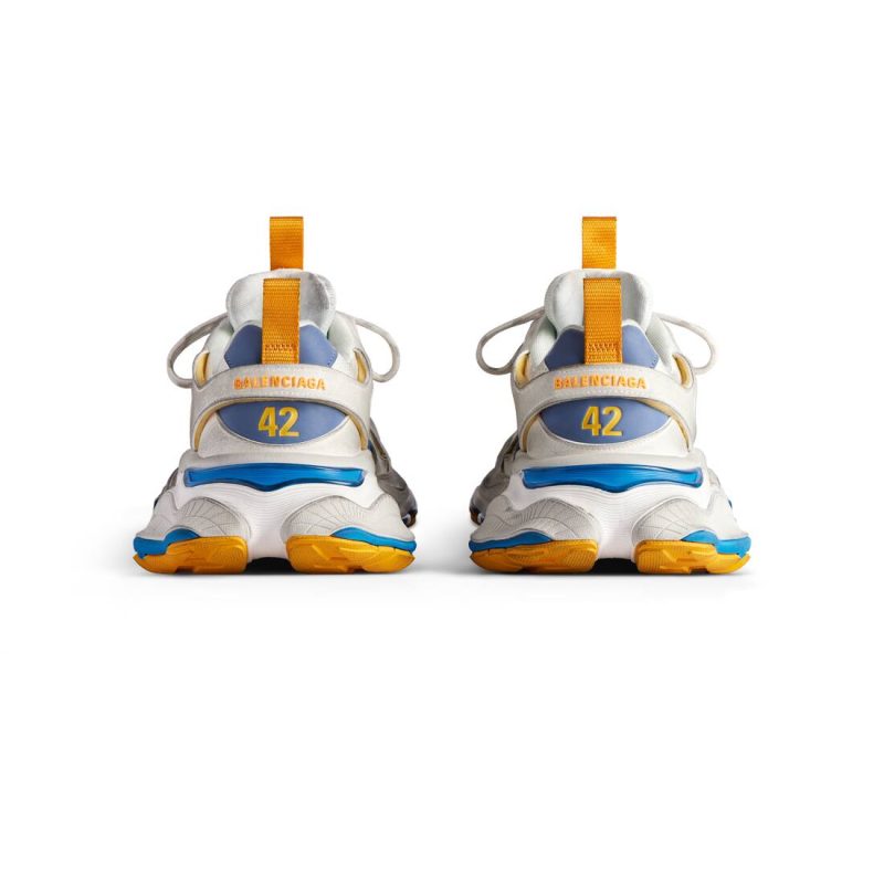 Mens Cargo Sneaker  in White/grey/orange/blue - Image 6