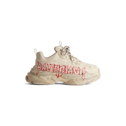 Womens Triple S Sneaker Diy Metal  in White/red/black