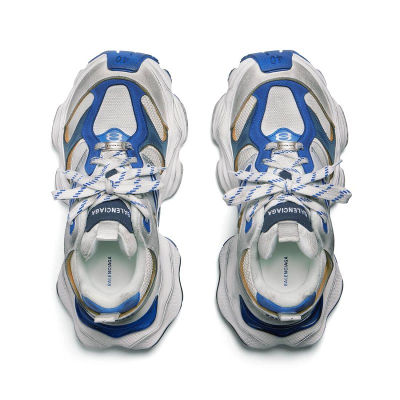 Mens Cargo Sneaker  in Grey/white/blue - Image 7