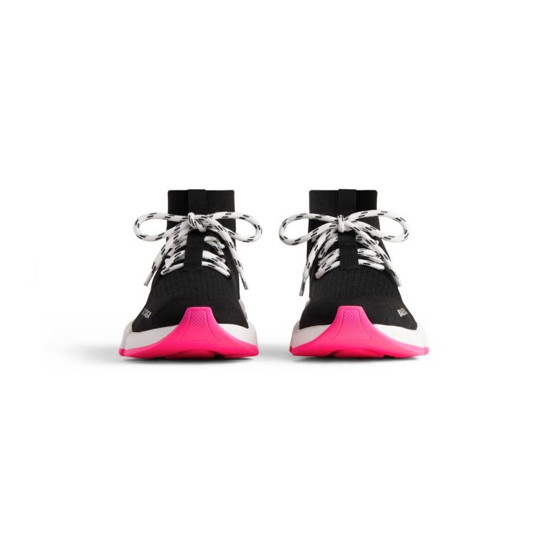Womens Speed 2.0 Lace-up Recycled Knit Sneaker  in Black - Image 4