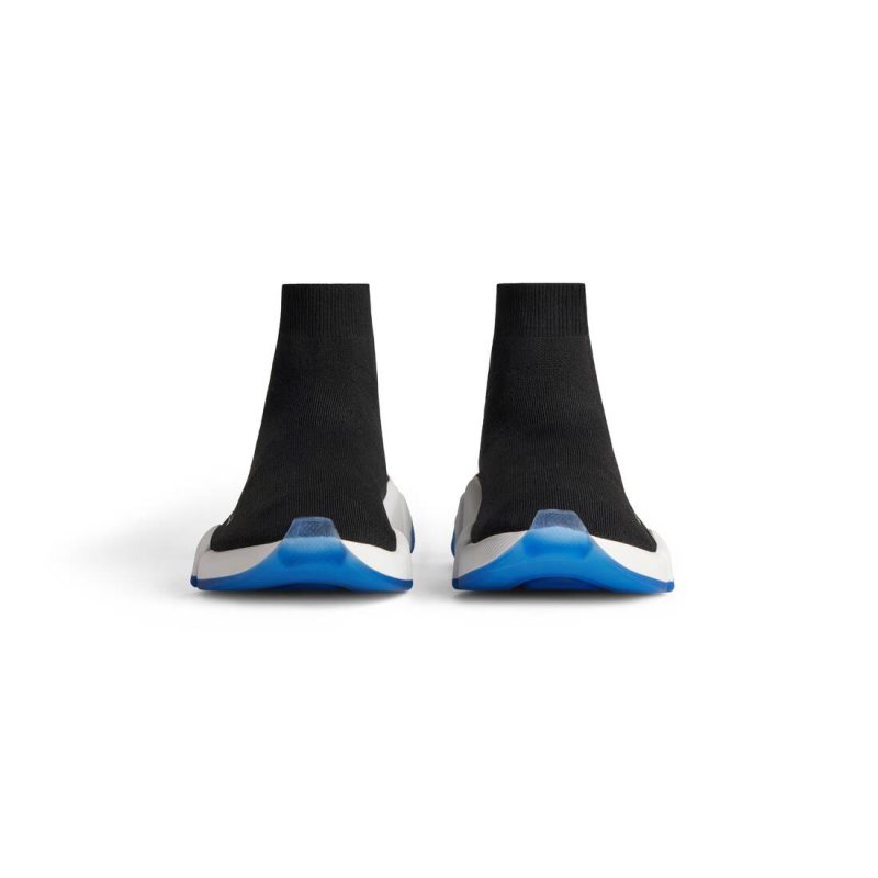 Mens Speed 2.0 Clear Sole Recycled Knit Sneaker in Black - Image 4