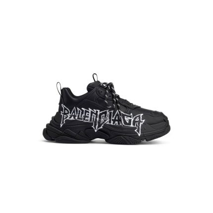 Womens Triple S Sneaker Diy Metal  in Black/white