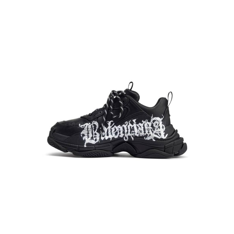 Womens Triple S Sneaker Diy Metal  in Black/white - Image 5
