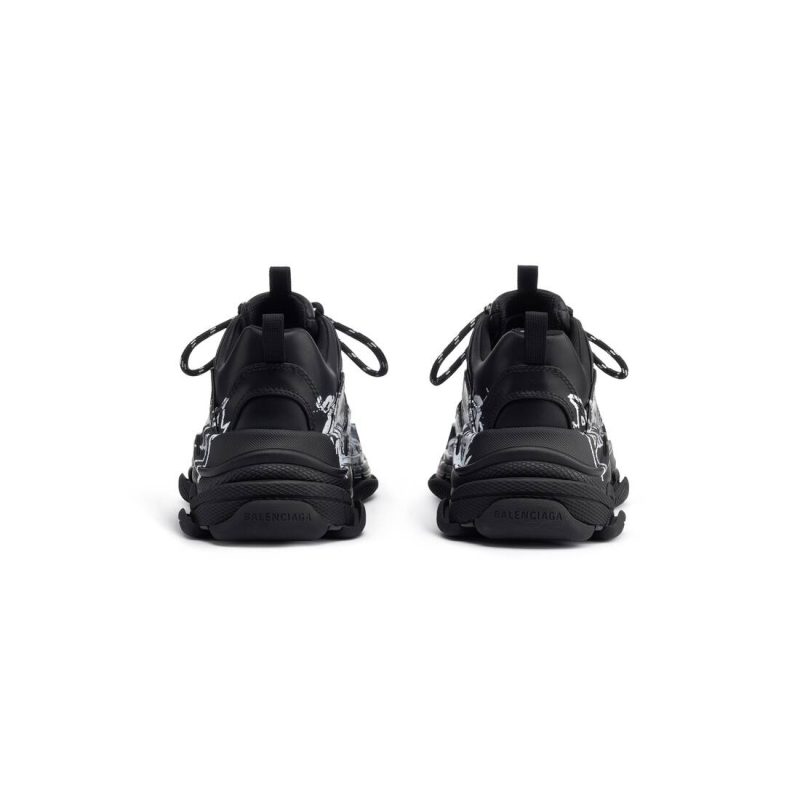 Womens Triple S Sneaker Diy Metal  in Black/white - Image 6