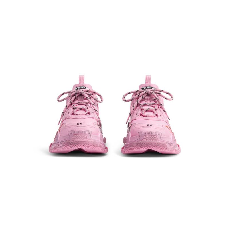 Womens Triple S Sneaker Diy Metal  in Pink/black/red - Image 4