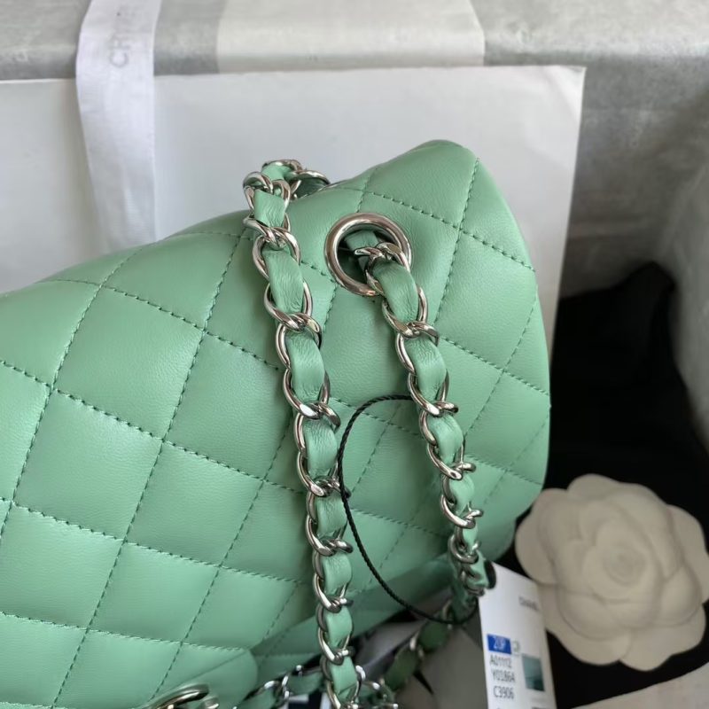 Chanel Classic 11.12 Handbag Silver Hardware - Image 7
