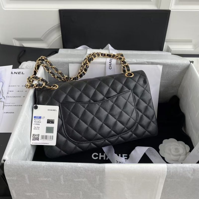 Chanel Classic 11.12 Handbag Caviar Gold Hardware - Image 2