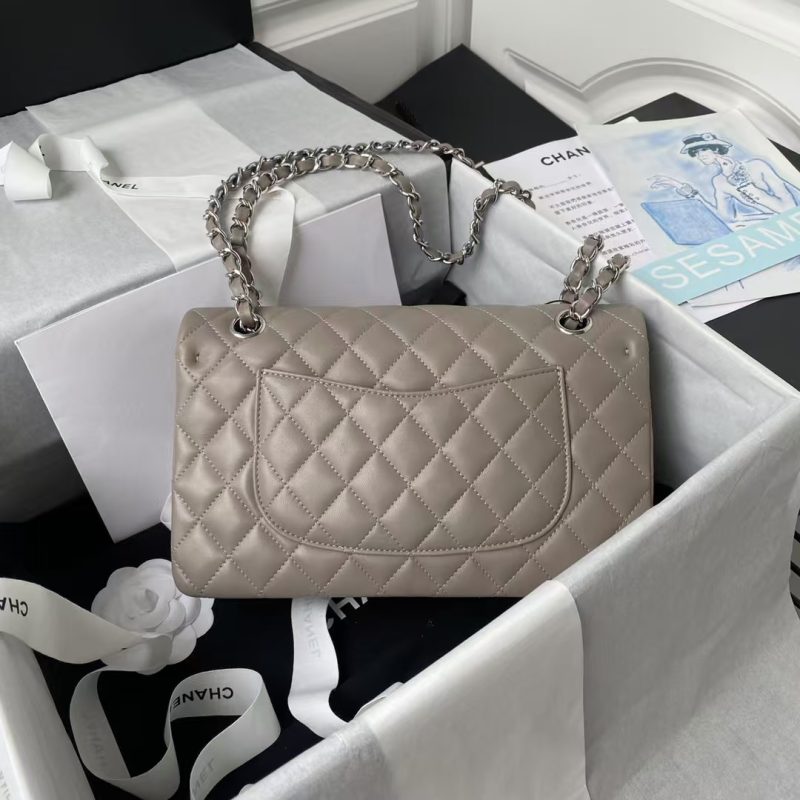 Chanel Classic 11.12 Handbag Silver Hardware - Image 2