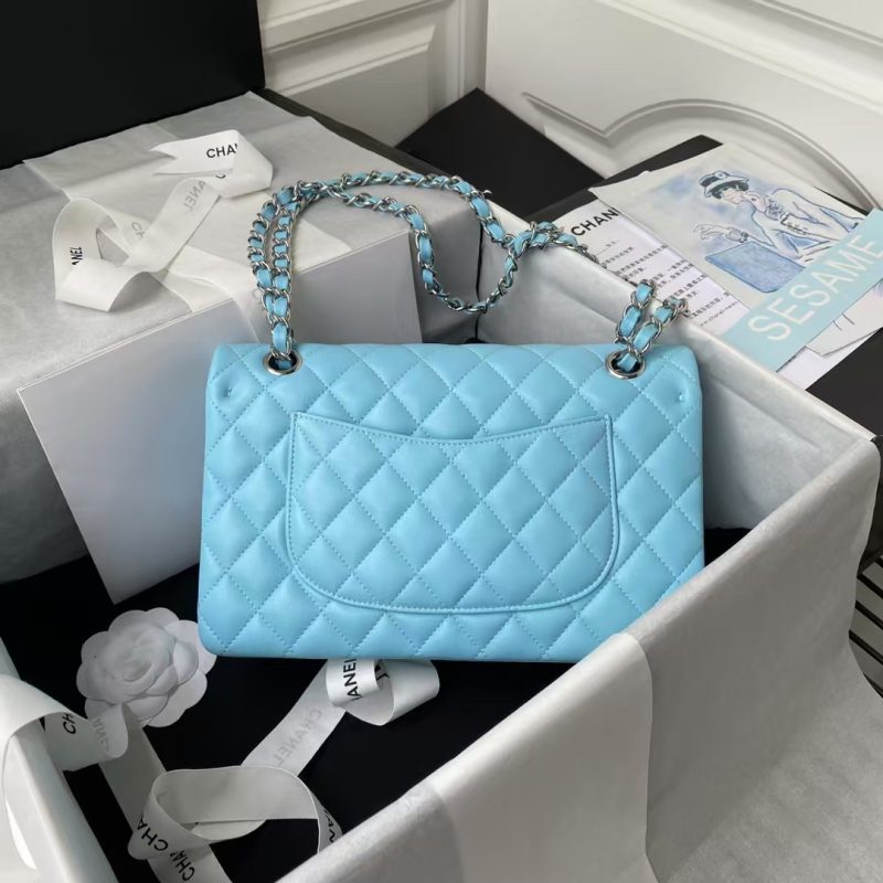 Chanel Classic 11.12 Handbag Silver Hardware - Image 2