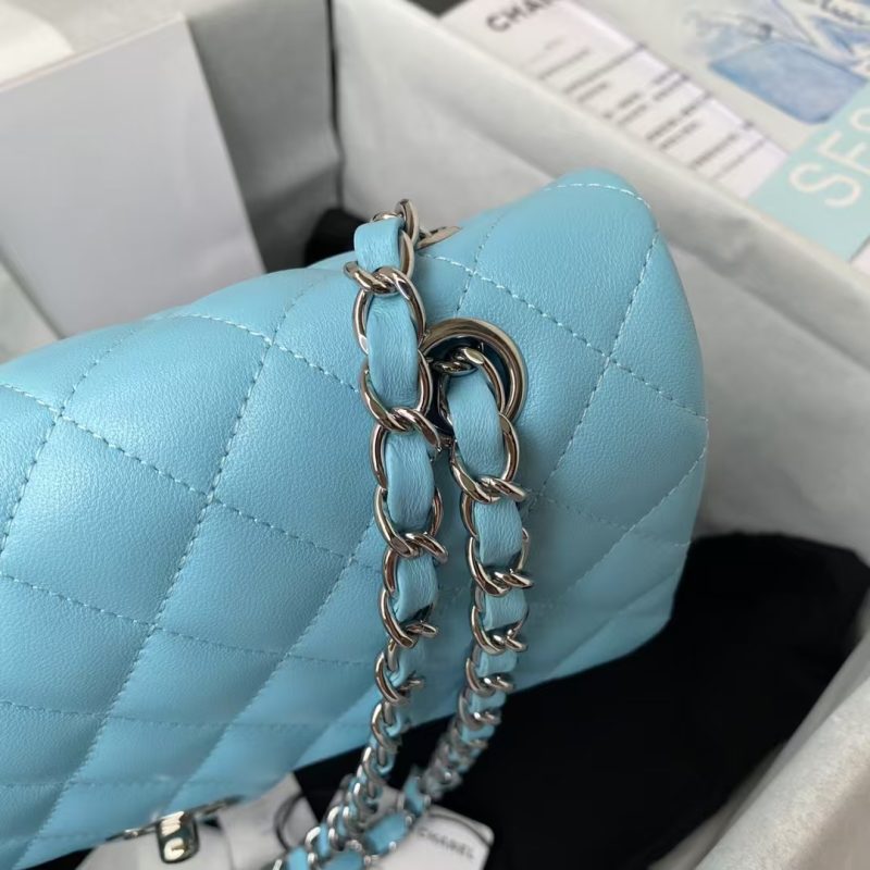 Chanel Classic 11.12 Handbag Silver Hardware - Image 4