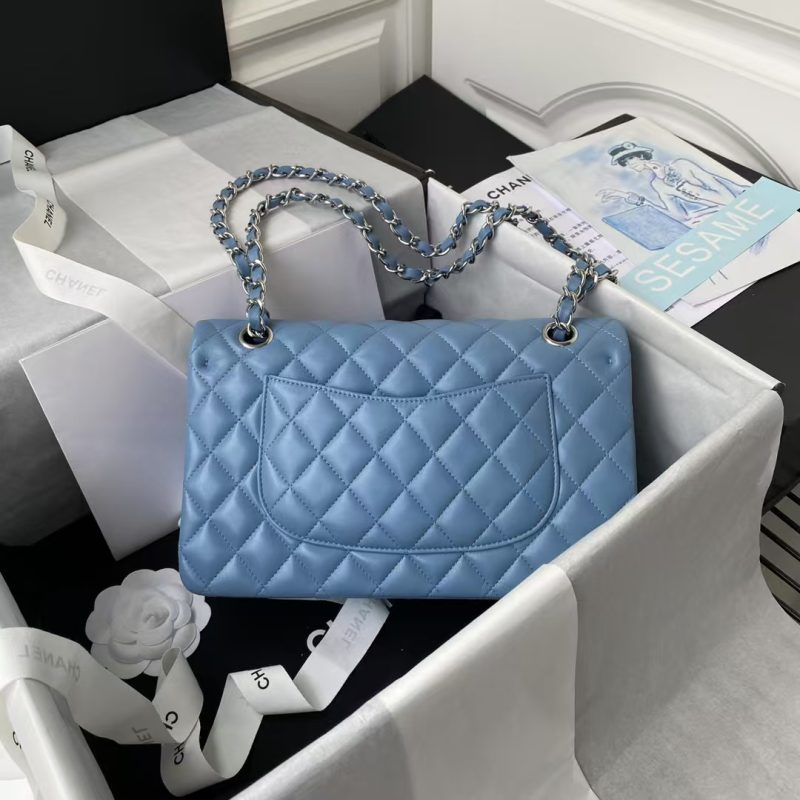 Chanel Classic 11.12 Handbag Silver Hardware - Image 2