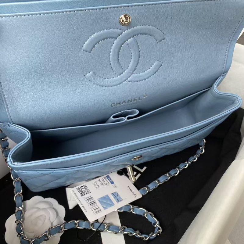 Chanel Classic 11.12 Handbag Silver Hardware - Image 6