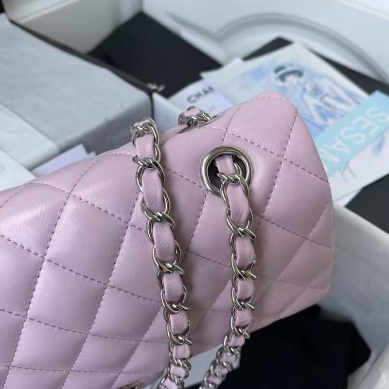 Chanel Classic 11.12 Handbag Silver Hardware - Image 6