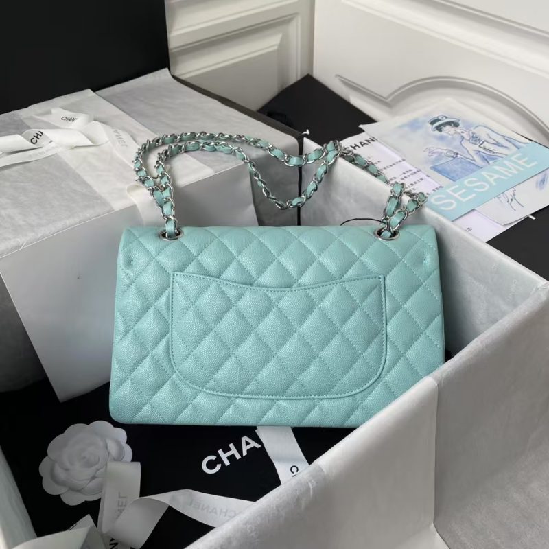Chanel Classic 11.12 Handbag Silver Hardware - Image 2