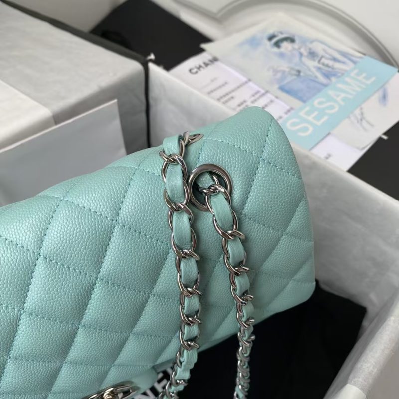 Chanel Classic 11.12 Handbag Silver Hardware - Image 3