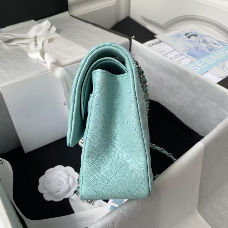 Chanel Classic 11.12 Handbag Silver Hardware - Image 6