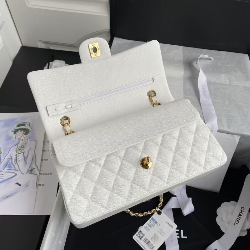 Chanel Classic 11.12 Handbag Caviar Gold Hardware - Image 5