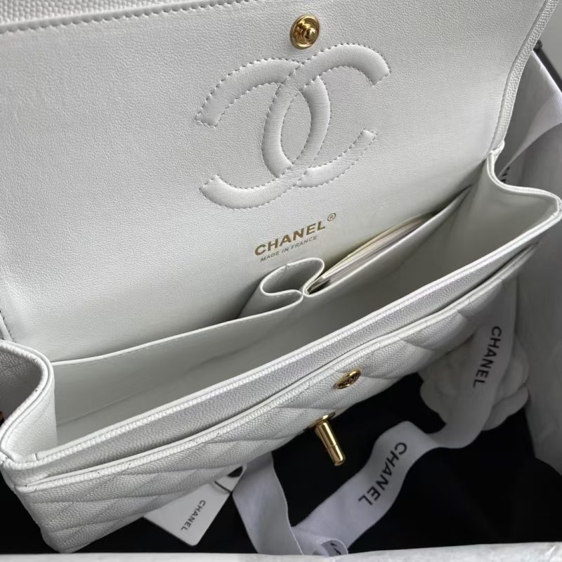 Chanel Classic 11.12 Handbag Caviar Gold Hardware - Image 6