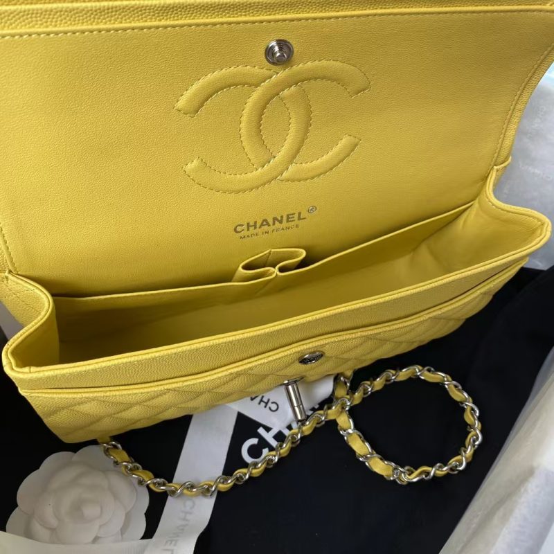 Chanel Classic 11.12 Handbag Caviar Silver Hardware - Image 4
