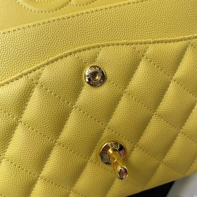 Chanel Classic 11.12 Handbag Caviar Gold Hardware - Image 5