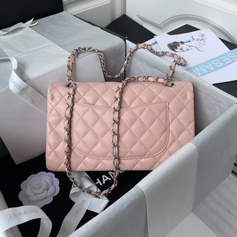 Chanel Classic 11.12 Handbag Caviar Silver Hardware - Image 2