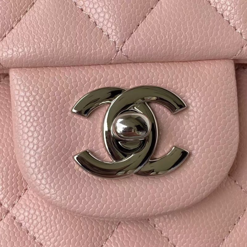 Chanel Classic 11.12 Handbag Caviar Silver Hardware - Image 3