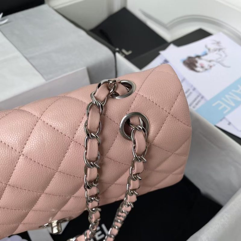 Chanel Classic 11.12 Handbag Caviar Silver Hardware - Image 4