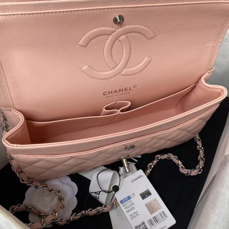 Chanel Classic 11.12 Handbag Caviar Silver Hardware - Image 6