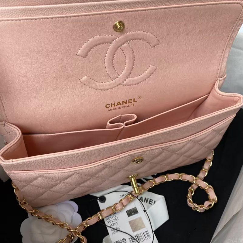 Chanel Classic 11.12 Handbag Caviar Gold Hardware - Image 6