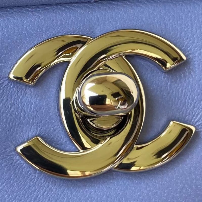 Chanel Classic 11.12 Handbag Silver Hardware - Image 3