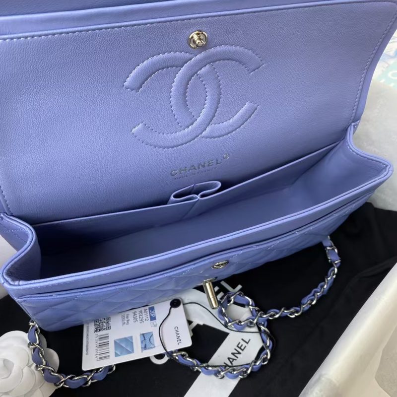 Chanel Classic 11.12 Handbag Silver Hardware - Image 6