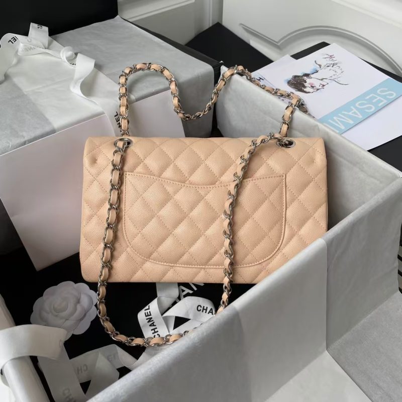 Chanel Classic 11.12 Handbag Caviar Silver Hardware - Image 2