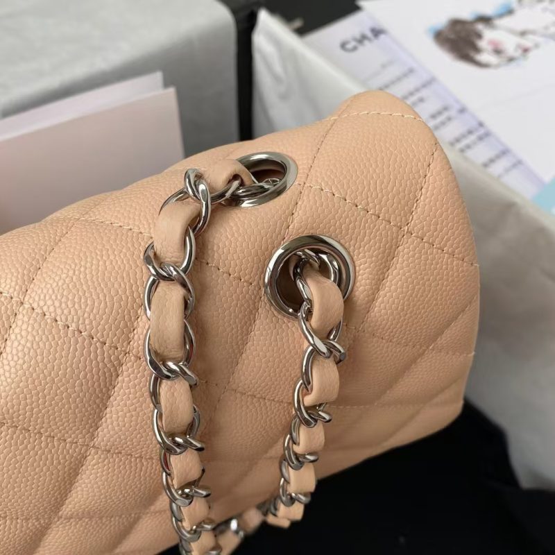 Chanel Classic 11.12 Handbag Caviar Silver Hardware - Image 4