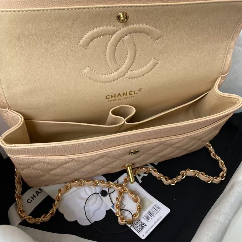 Chanel Classic 11.12 Handbag Caviar Gold Hardware - Image 7