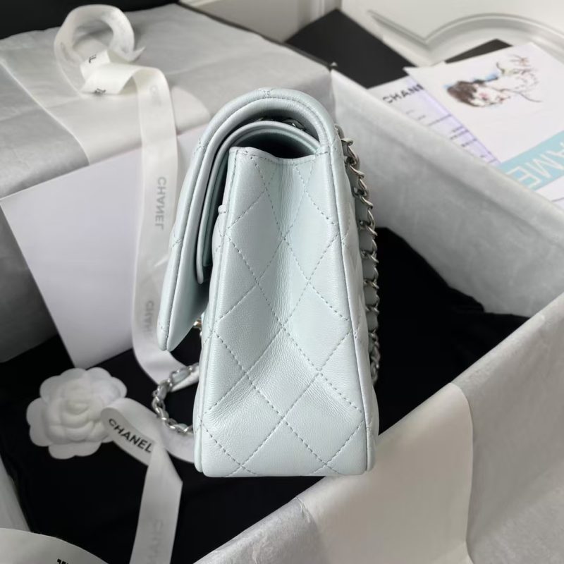 Chanel Classic 11.12 Handbag Silver Hardware - Image 5