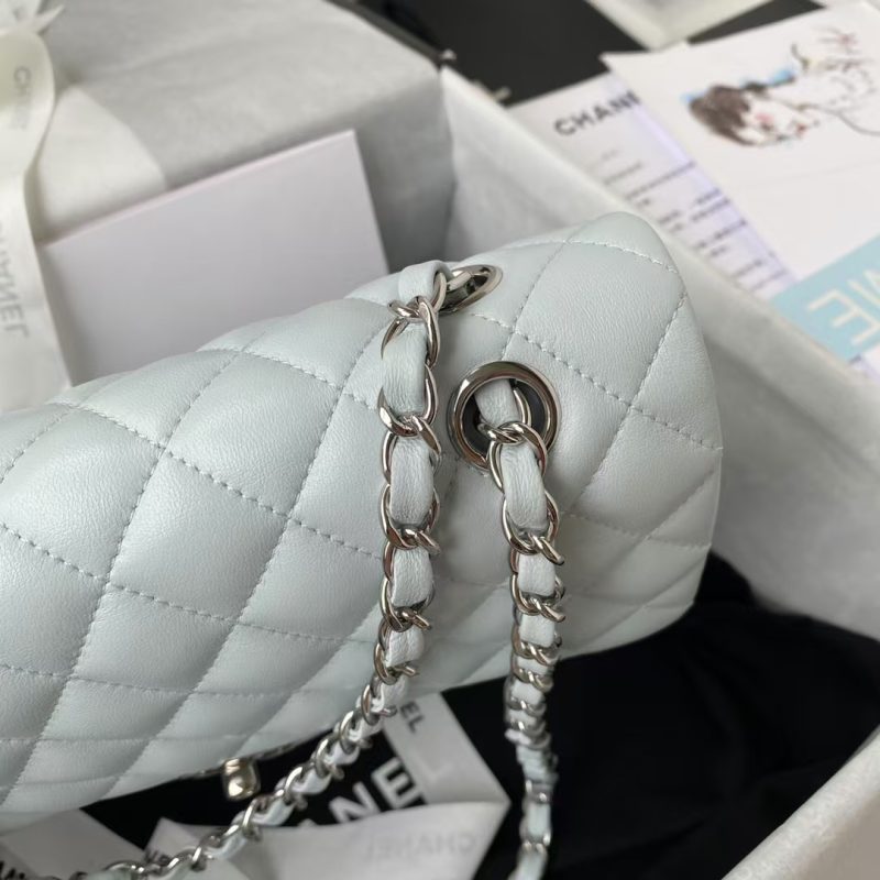 Chanel Classic 11.12 Handbag Silver Hardware - Image 6