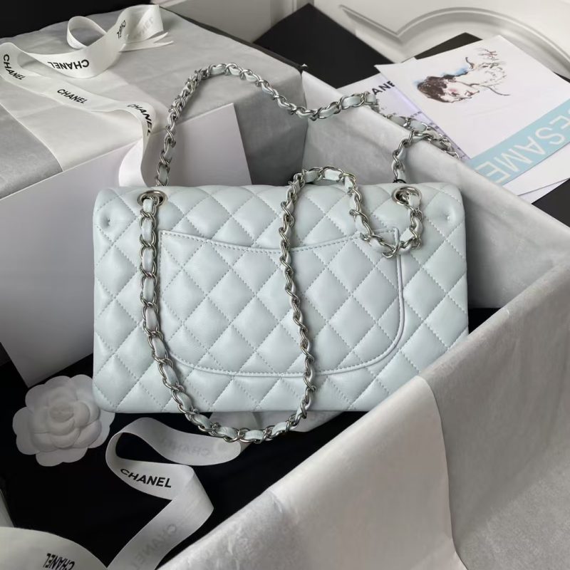 Chanel Classic 11.12 Handbag Silver Hardware - Image 2