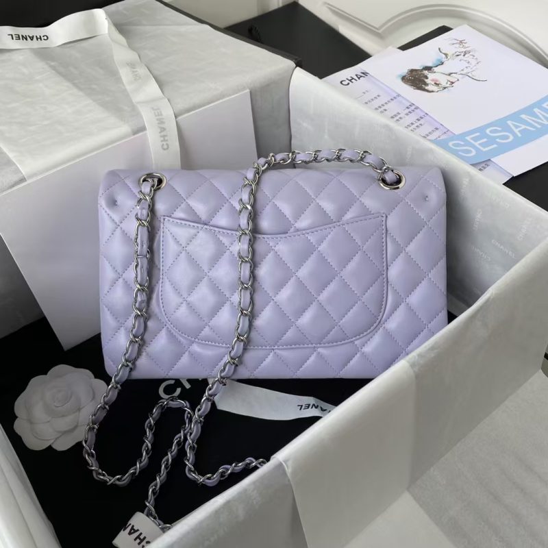 Chanel Classic 11.12 Handbag Silver Hardware - Image 2