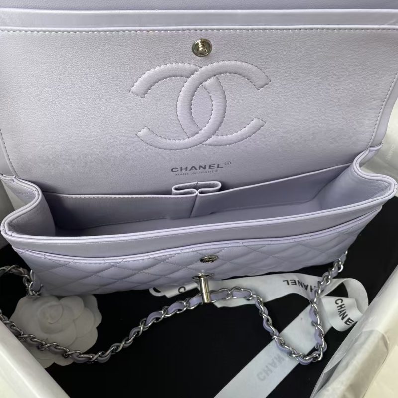 Chanel Classic 11.12 Handbag Silver Hardware - Image 5