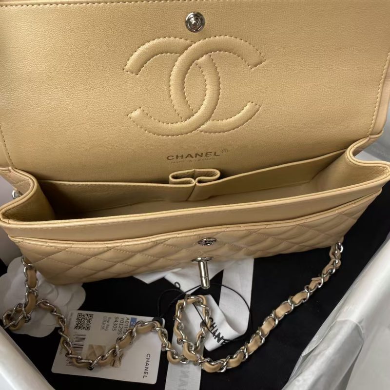 Chanel Classic 11.12 Handbag Silver Hardware - Image 5