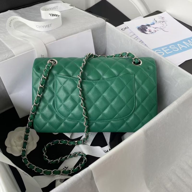 Chanel Classic 11.12 Handbag Silver Hardware - Image 2