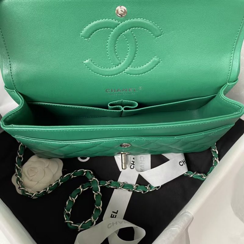 Chanel Classic 11.12 Handbag Silver Hardware - Image 6