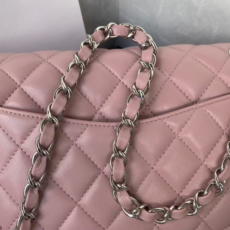 Chanel Classic 11.12 Handbag Silver Hardware - Image 2