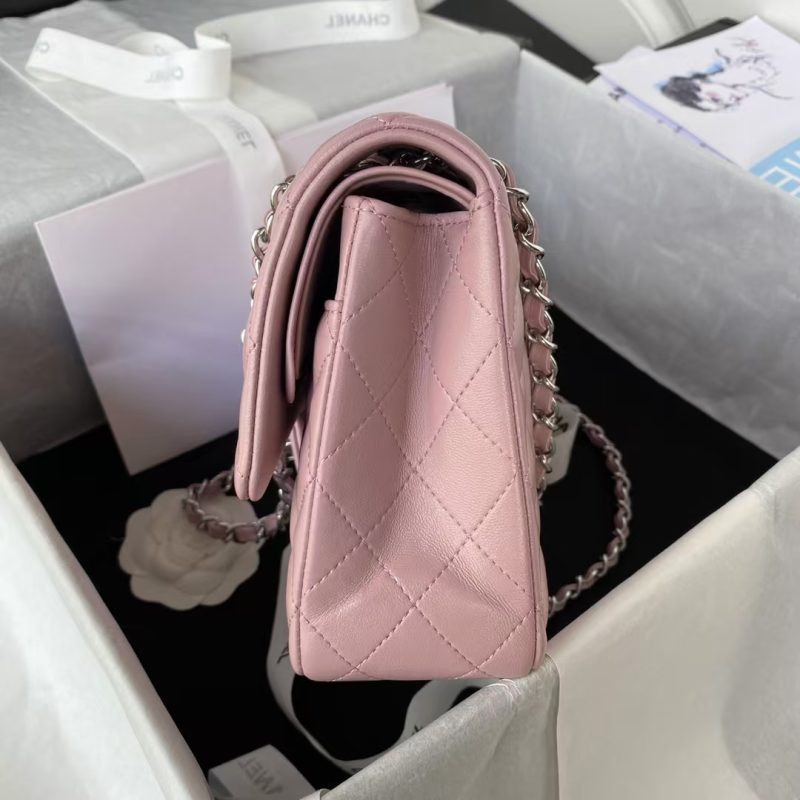 Chanel Classic 11.12 Handbag Silver Hardware - Image 3