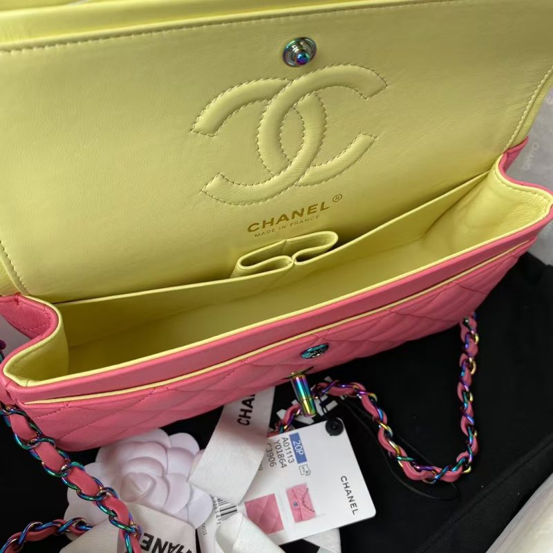 Chanel Small Classic Handbag Gradient Metal - Image 7