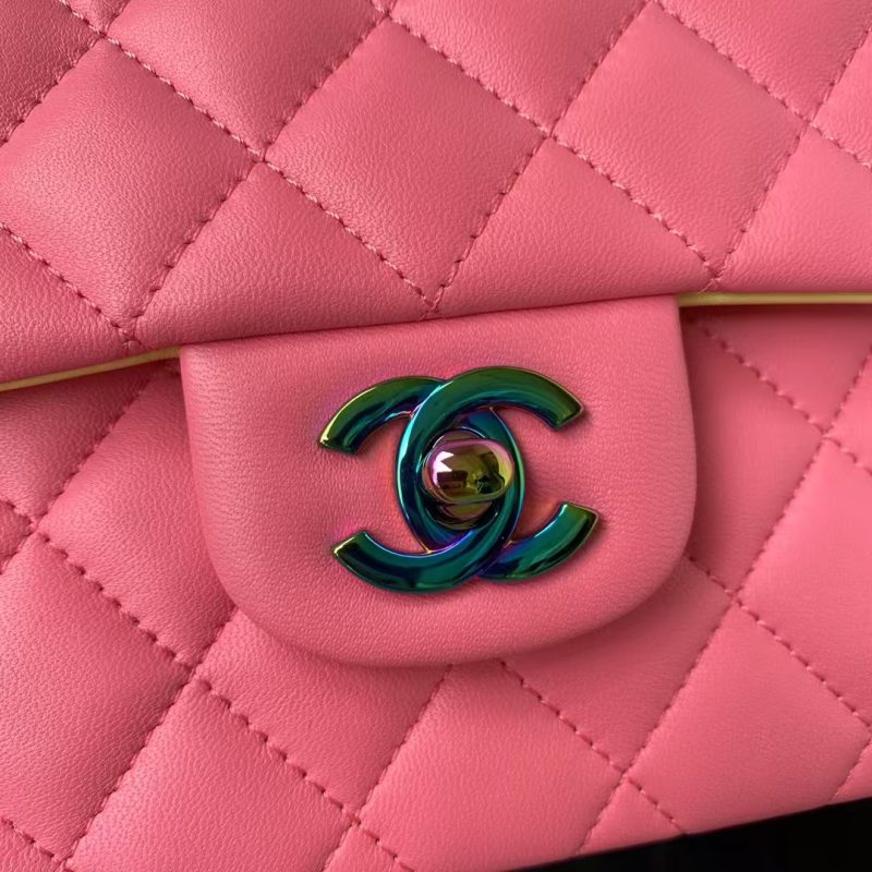 Chanel Small Classic Handbag Gradient Metal - Image 3