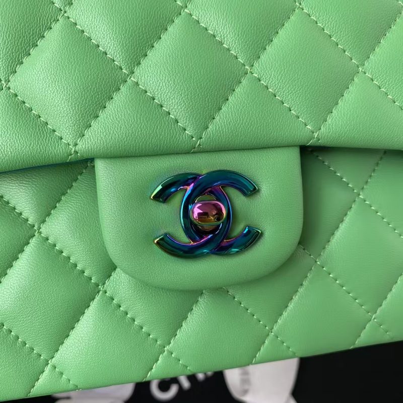 Chanel Small Classic Handbag Gradient Metal - Image 3