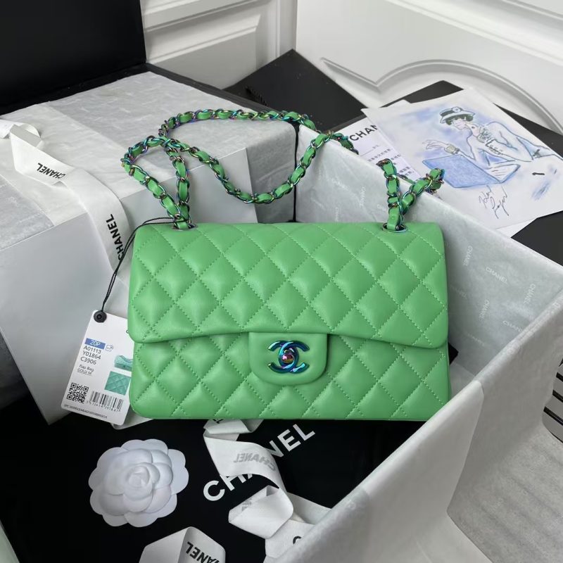 Chanel Small Classic Handbag Gradient Metal